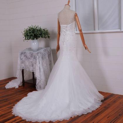 2015 Style V-neck Sheath Wedding Gown Applique And..