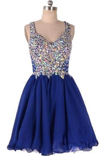 2016 Charming Prom Dress,Crystal Prom Dress,Tulle Prom Dress